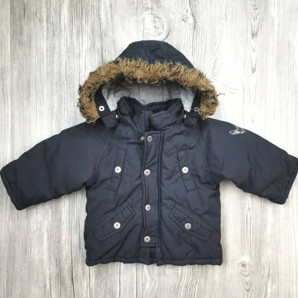 12 MONTHS MEXX Winter Hooded Jacket VGUC - Picture 2 of 6